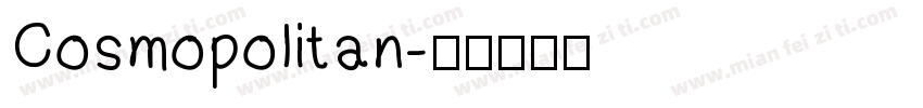 Cosmopolitan字体转换