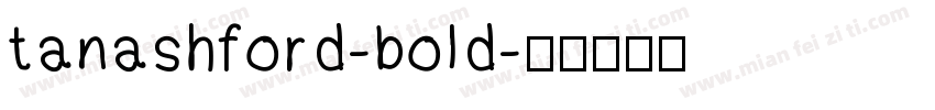 tanashford-bold字体转换