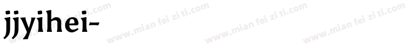 jjyihei字体转换