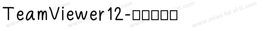 TeamViewer12字体转换
