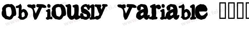 obviously-variable字体转换