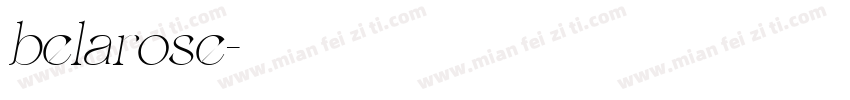 belarose字体转换