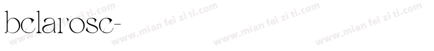 belarose字体转换