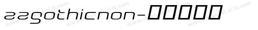 aagothicnon字体转换