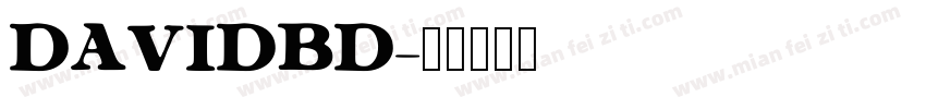 DAVIDBD字体转换