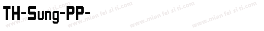 TH-Sung-PP字体转换