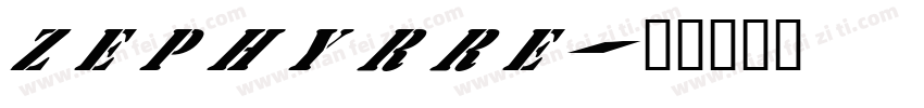 zephyrre字体转换