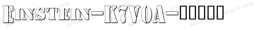 Einstein-K7V0A字体转换