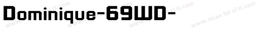 Dominique-69WD字体转换