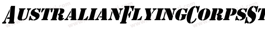 AustralianFlyingCorpsStencilS字体转换
