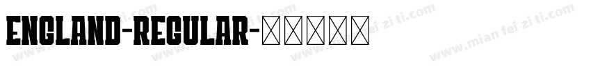 England-Regular字体转换