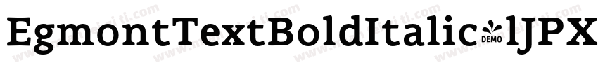 EgmontTextBoldItalic-lJPX字体转换