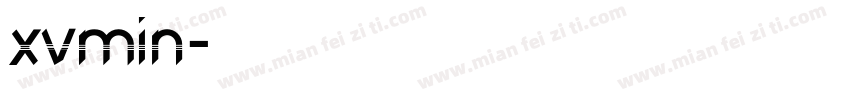 xvmin字体转换