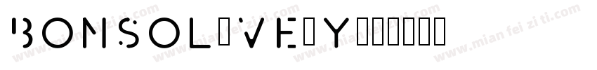 Bonsol-vE1y字体转换