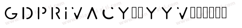 GdprIvacy-5YYv字体转换