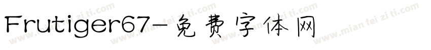 Frutiger67字体转换