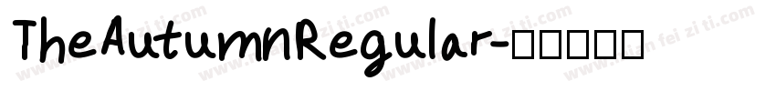 TheAutumnRegular字体转换