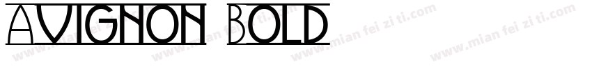 Avignon-Bold字体转换