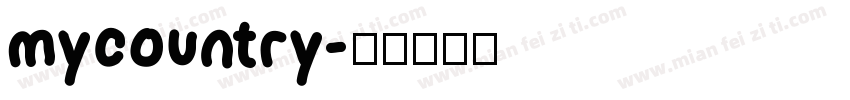 mycountry字体转换
