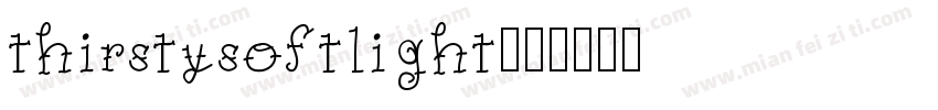 thirstysoftlight字体转换