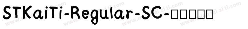 STKaiTi-Regular-SC字体转换