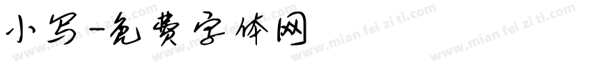 小写字体转换