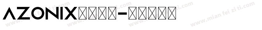 Azonix英文字体字体转换