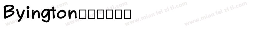 Byington字体转换