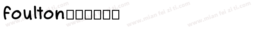 Foulton字体转换