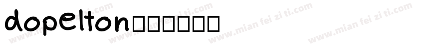 dopelton字体转换