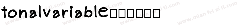 tonalvariable字体转换