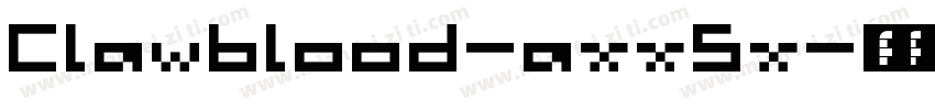 Clawblood-axx5x字体转换