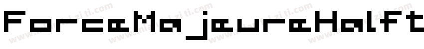 ForceMajeureHalftoneItalic-JP5x字体转换