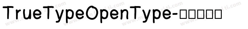 TrueTypeOpenType字体转换