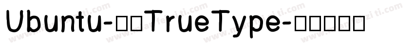 Ubuntu-粗体TrueType字体转换