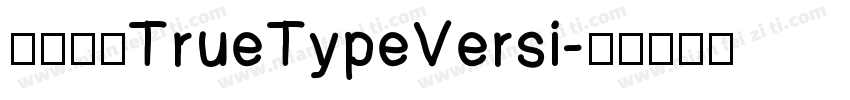 黑体常规TrueTypeVersi字体转换
