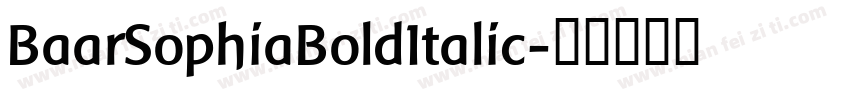 BaarSophiaBoldItalic字体转换