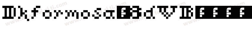 Dkformosa-8dVB字体转换