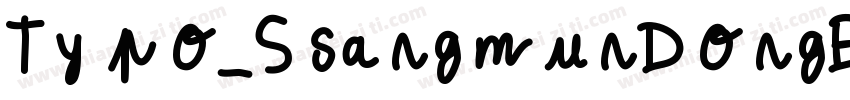 Typo_SsangmunDongB字体转换