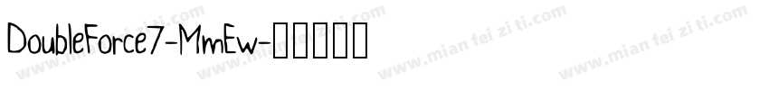 DoubleForce7-MmEw字体转换
