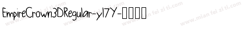 EmpireCrown3DRegular-yl7Y字体转换