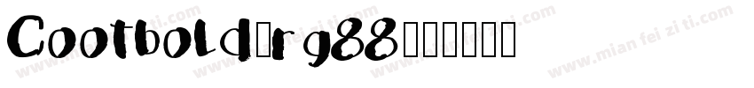 Cootbold-rg88字体转换