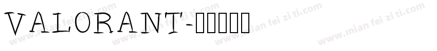 VALORANT字体转换