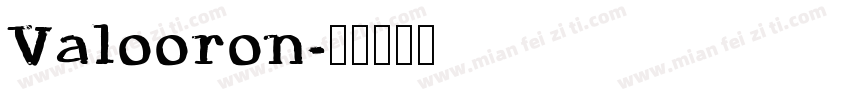 Valooron字体转换