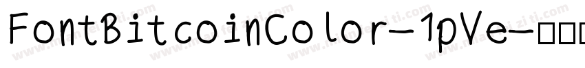 FontBitcoinColor-1pVe字体转换