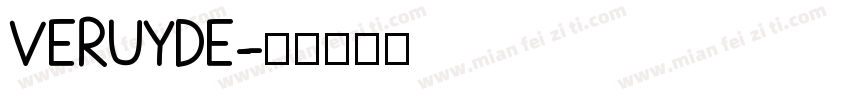 VERUYDE字体转换