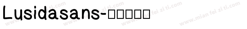 Lusidasans字体转换