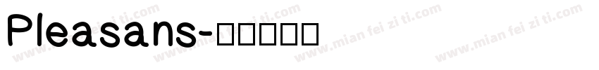 Pleasans字体转换
