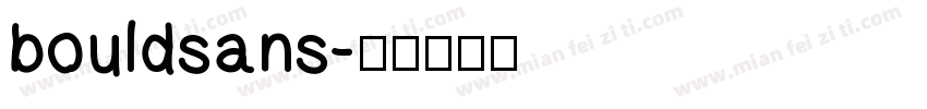 bouldsans字体转换