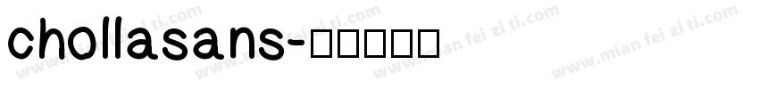 chollasans字体转换
